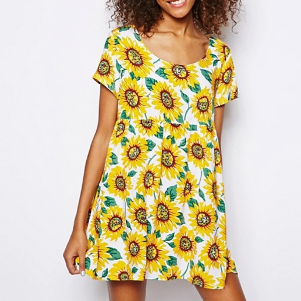 Sunflower Babydoll Dress